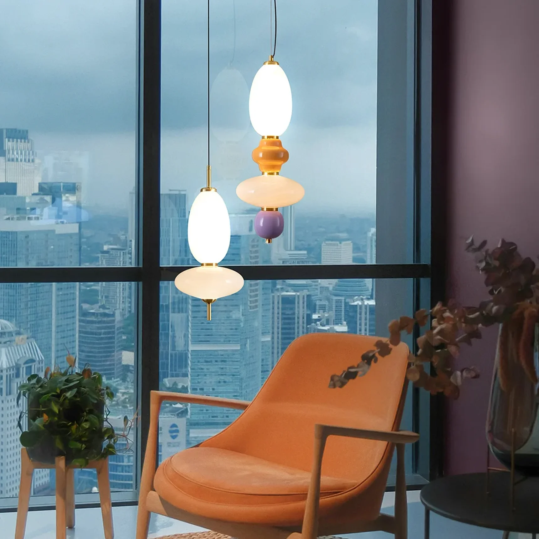 Одинарный подвесной светильник Solare, FR5594PL-L15B