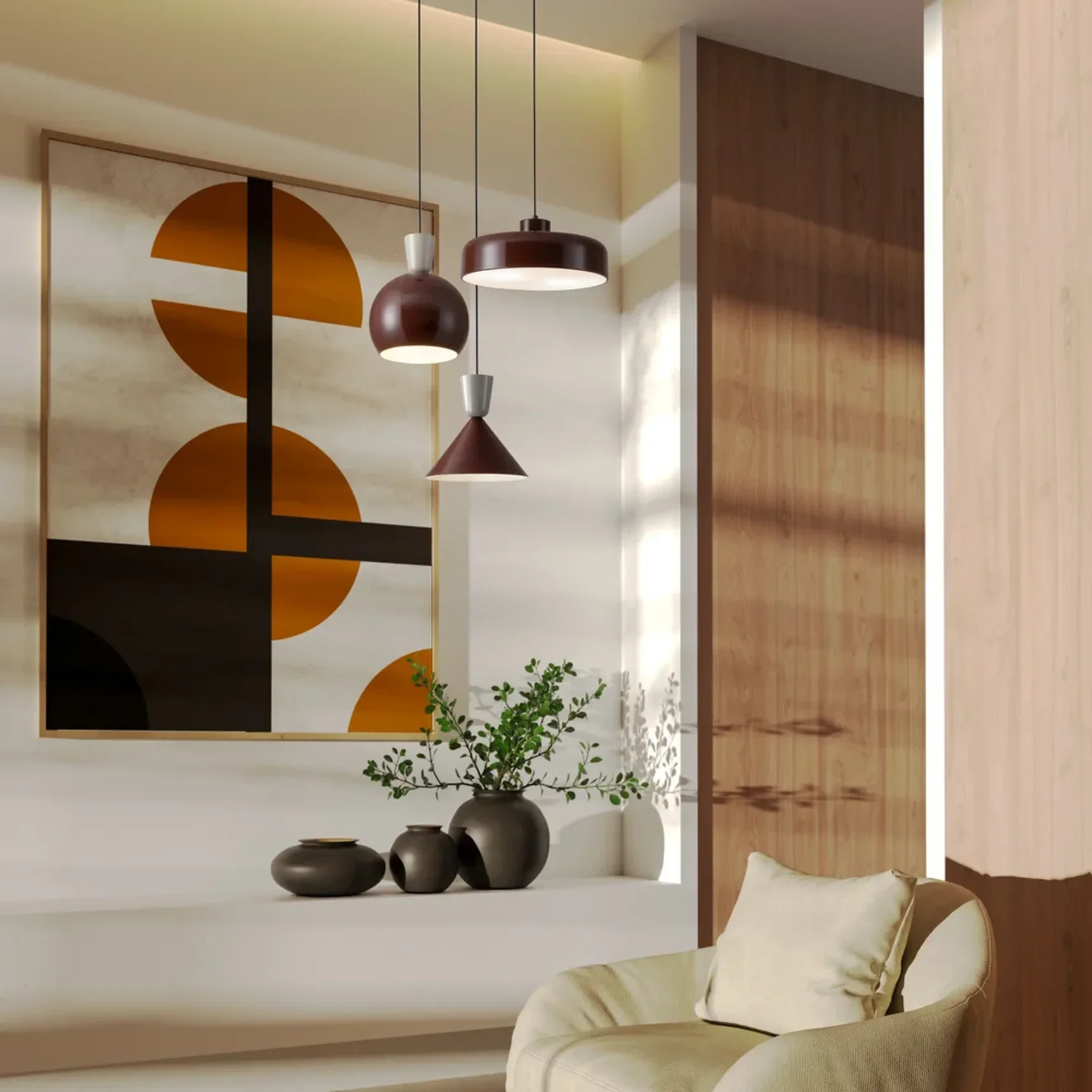 Одинарный подвесной светильник Still, FR5598PL-02CR