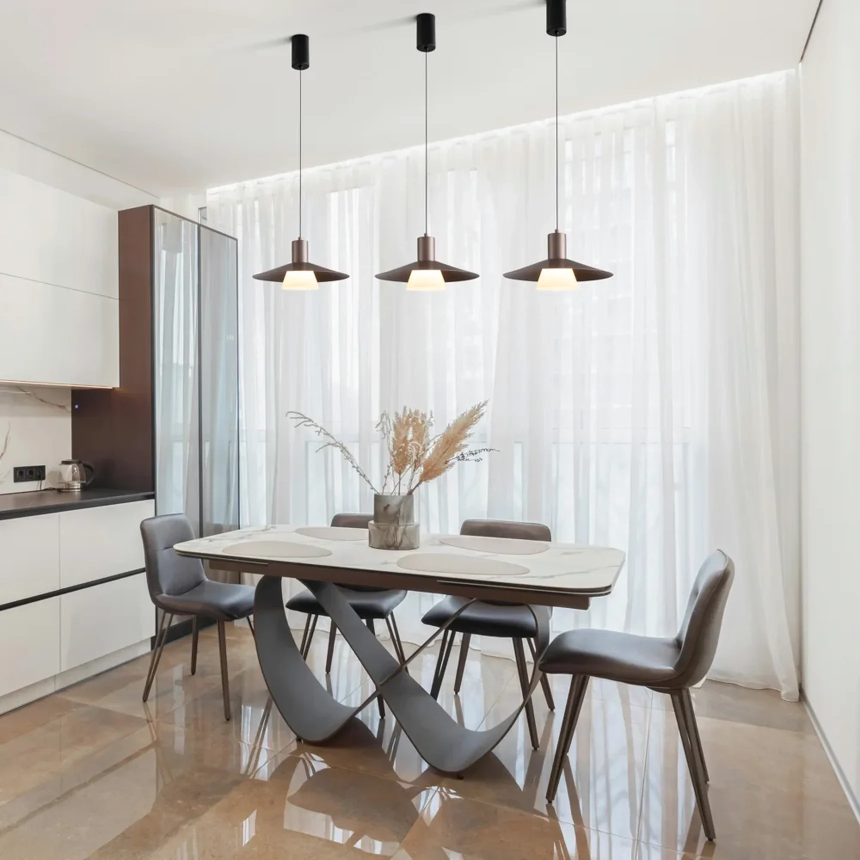 Одинарный подвесной светильник Fari, FR5600PL-L5MG