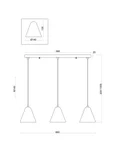 Композиция из подвесных светильников Falke Market, FR8004PL-03WG
