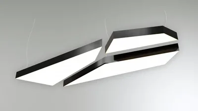 Светильник RVE-LBX-ICELAND-3300-L1 многоугольник 3300x650x120мм