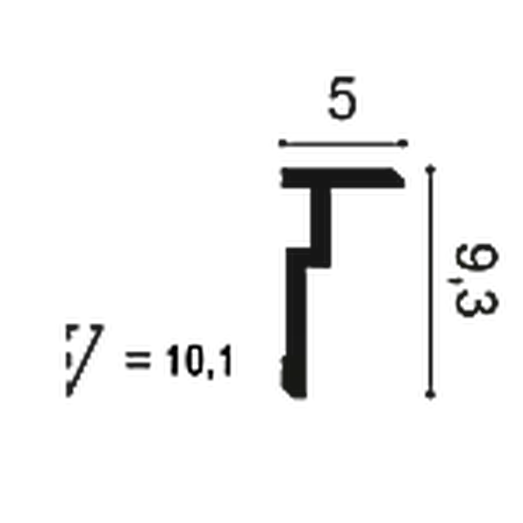Профиль для подсветки CX197 U-STEPS