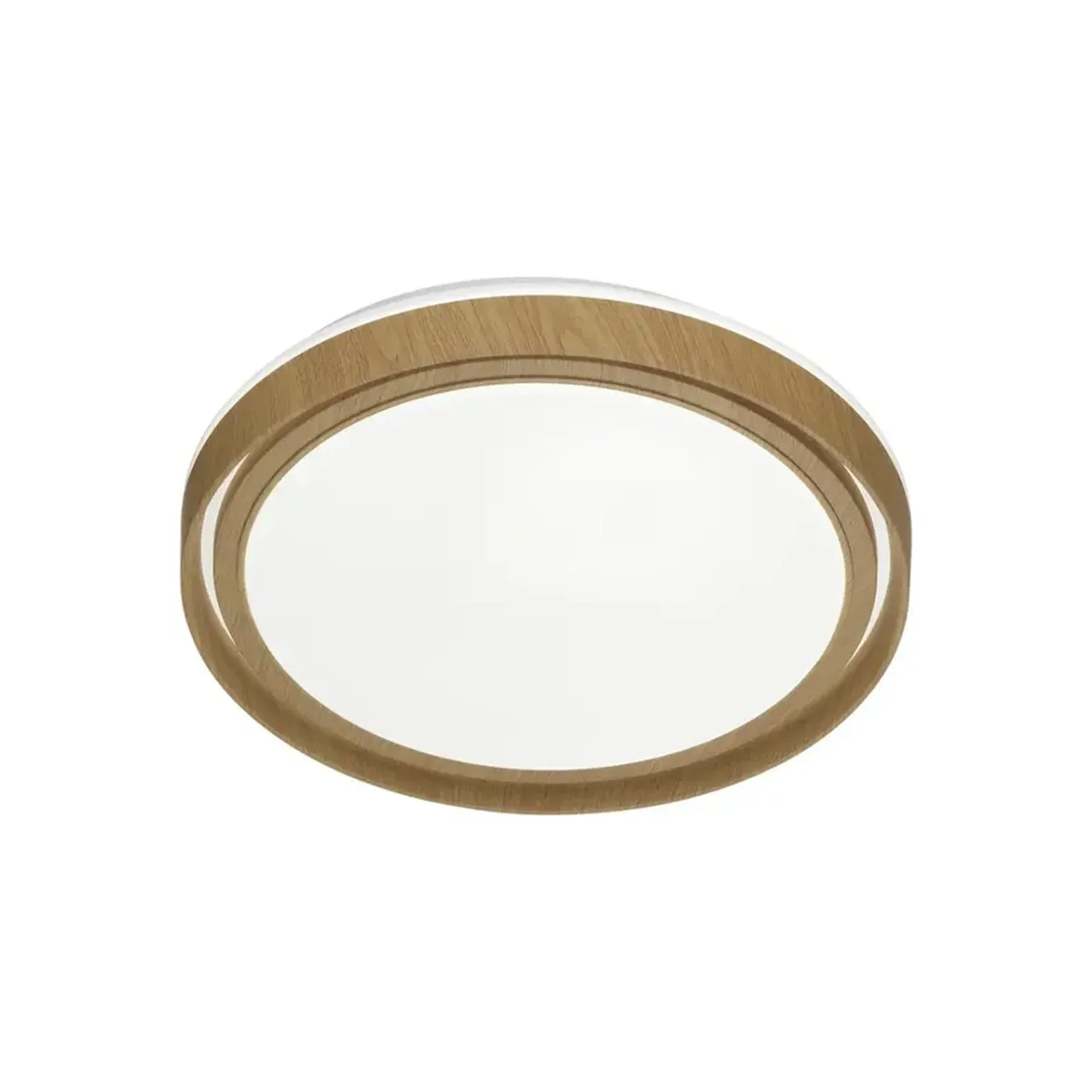 7640/AL BASICA SN 116 Светильник пластик/корич. под дер. LED 18Вт 4000K D295 IP43 RUX WOOD