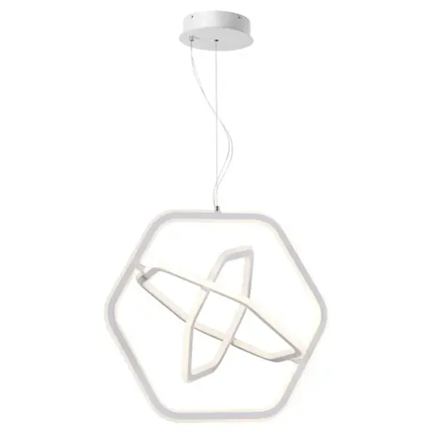 359174 OVER NT23 160 белый Светильник подвесной диммируемый, в комплекте пульт ДУ IP20 LED 4000К 148W 220V ONDO