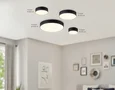 Светильник светодиодный потолочный FV5521 BK черный LED 26W 3000K D220*58 (Без ПДУ)