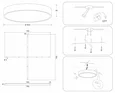 Светильник светодиодный потолочный FV5541 BK черный LED 130W 3000K D800*58 (Без ПДУ)
