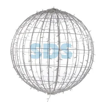 Шар светодиодный 230V, диаметр 120 см, 600 светодиодов, эффект мерцания, цвет теплый белый