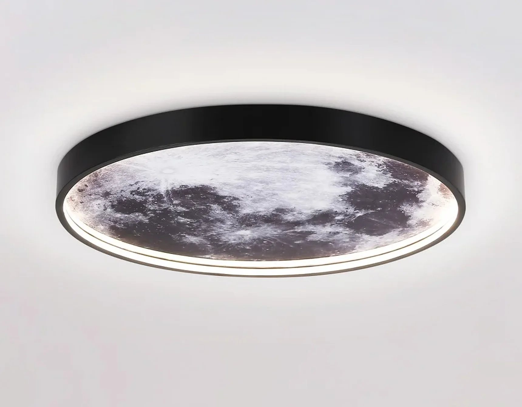 Светильник светодиодный настенно-потолочный FW11112 BK черный 25W LED 3000-6400K D400*38