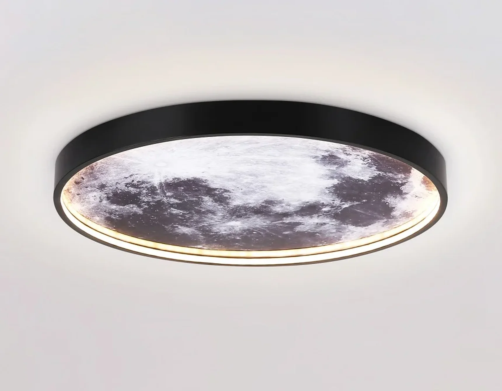 Светильник светодиодный настенно-потолочный FW11112 BK черный 25W LED 3000-6400K D400*38