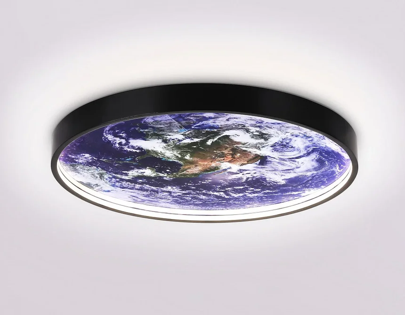 Светильник светодиодный настенно-потолочный FW11132 BK черный 18W LED 3000-6400K D300*38