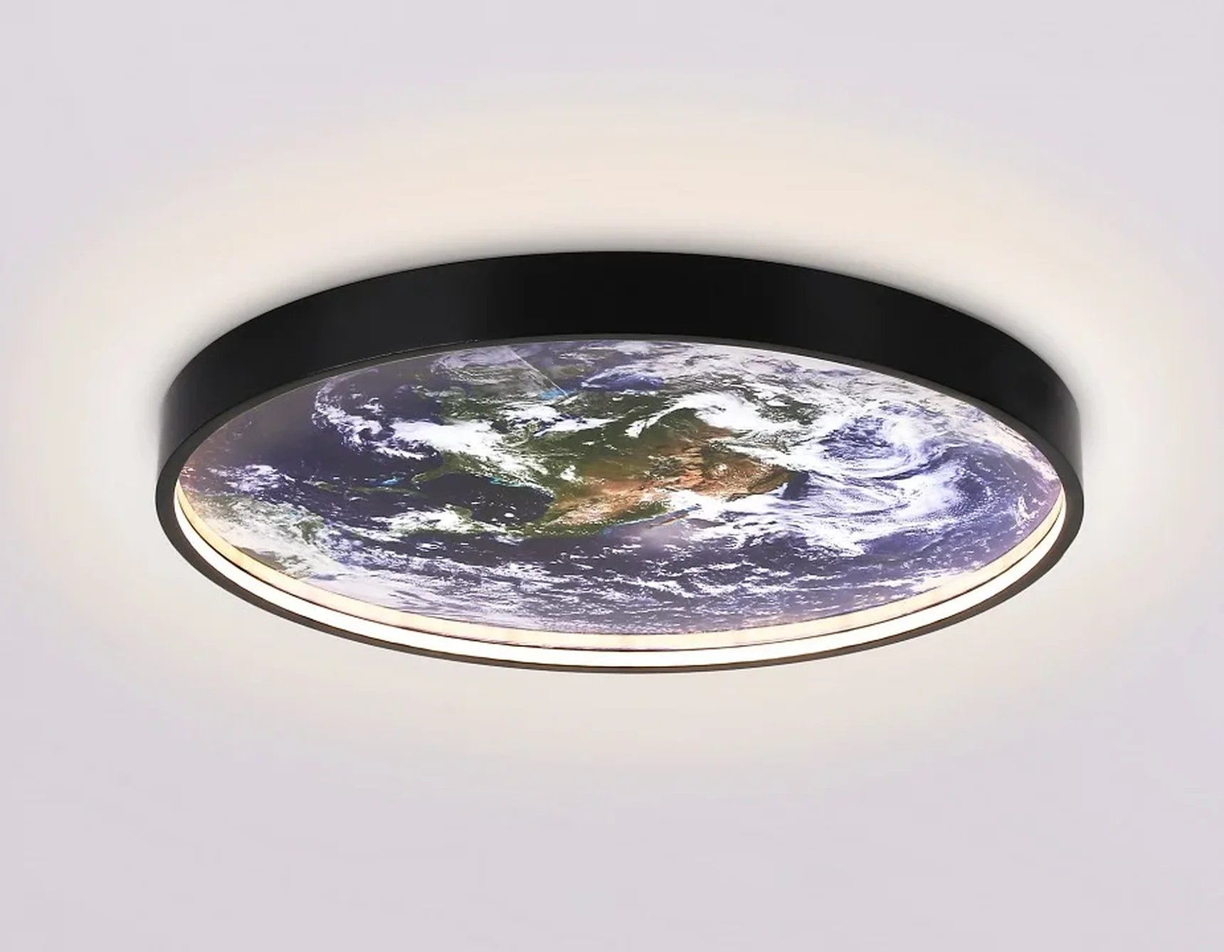 Светильник светодиодный настенно-потолочный FW11132 BK черный 18W LED 3000-6400K D300*38