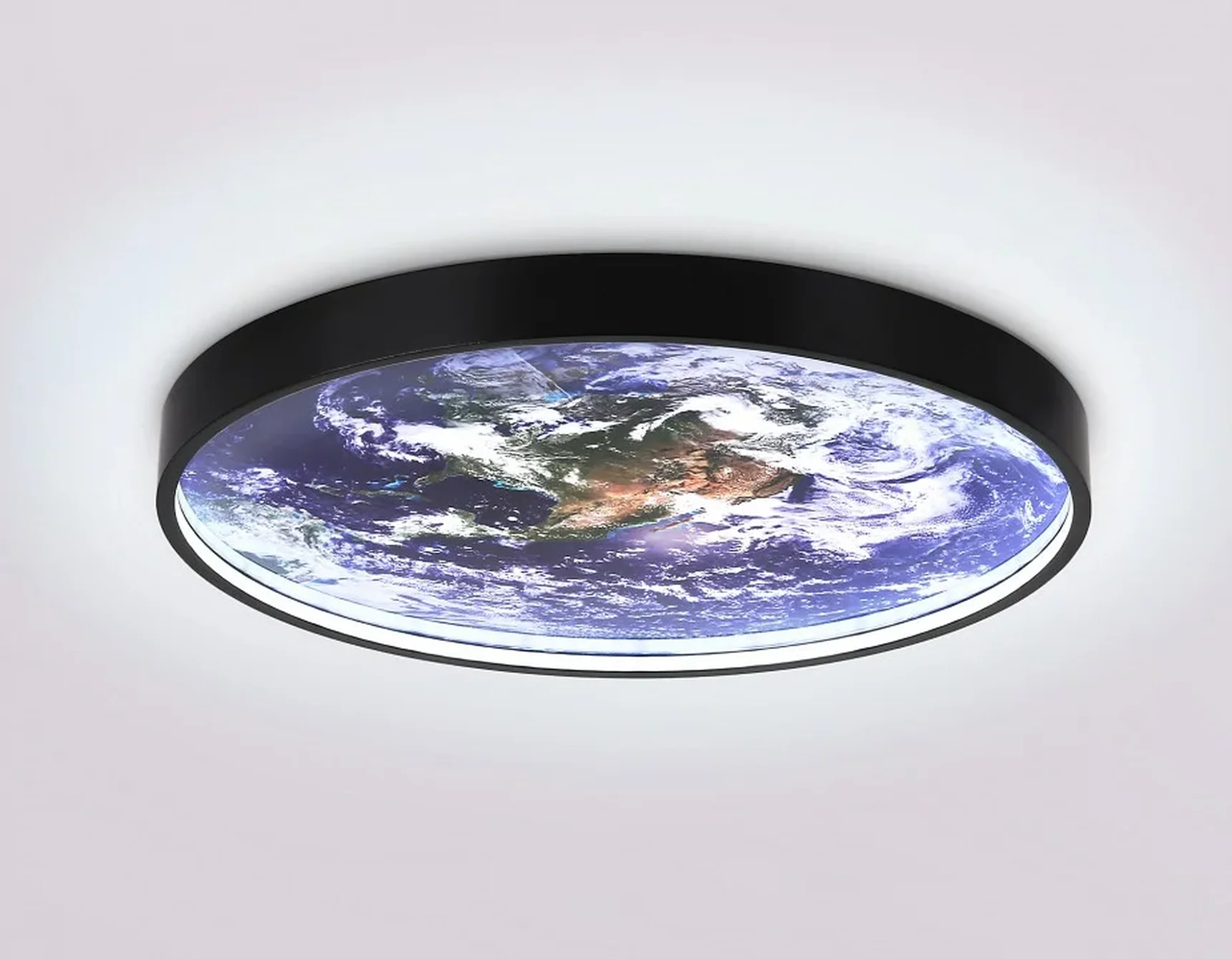 Светильник светодиодный настенно-потолочный FW11132 BK черный 18W LED 3000-6400K D300*38