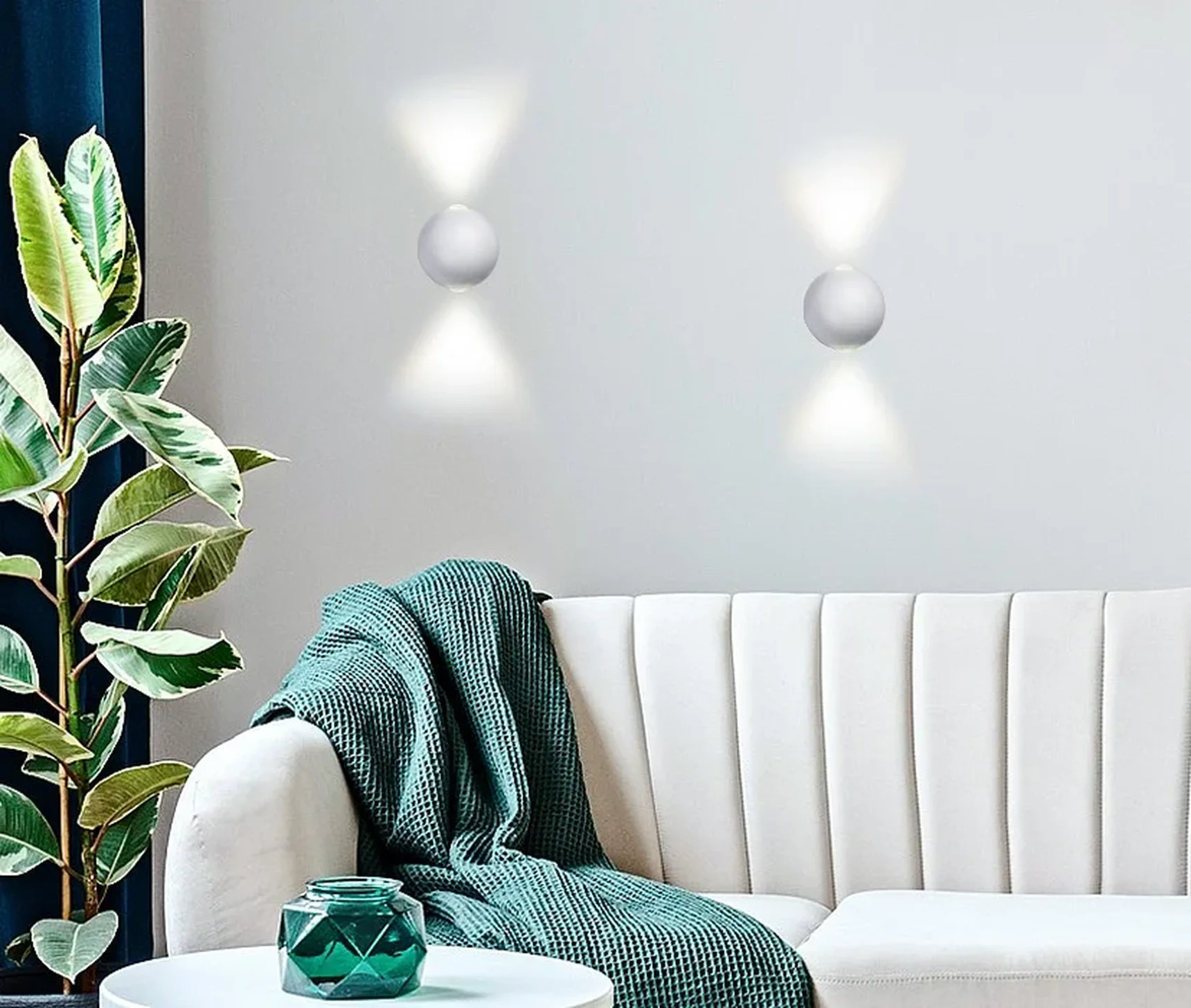 Настенный светодиодный светильник FW130 WH/S белый/песок LED 3000K 10W D100*100
