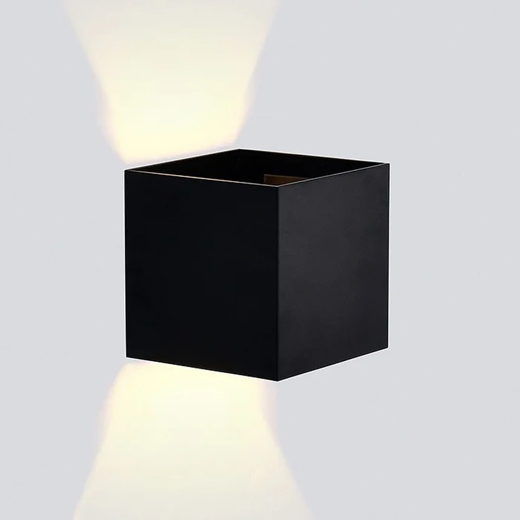 Настенный светодиодный светильник FW138 BK/S черный/песок LED 3000K 10W 100*100*100