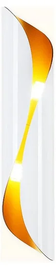 Настенный светильник FW240 WH/GD белый/золото G9/2 max 40W 400*80*100 (лампы LED G9 7W 4200K в комплекте)