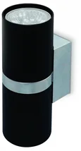 Настенный светильник FW243/2 BK/CH черный/хром GU10*2 max 12W 155*60*76