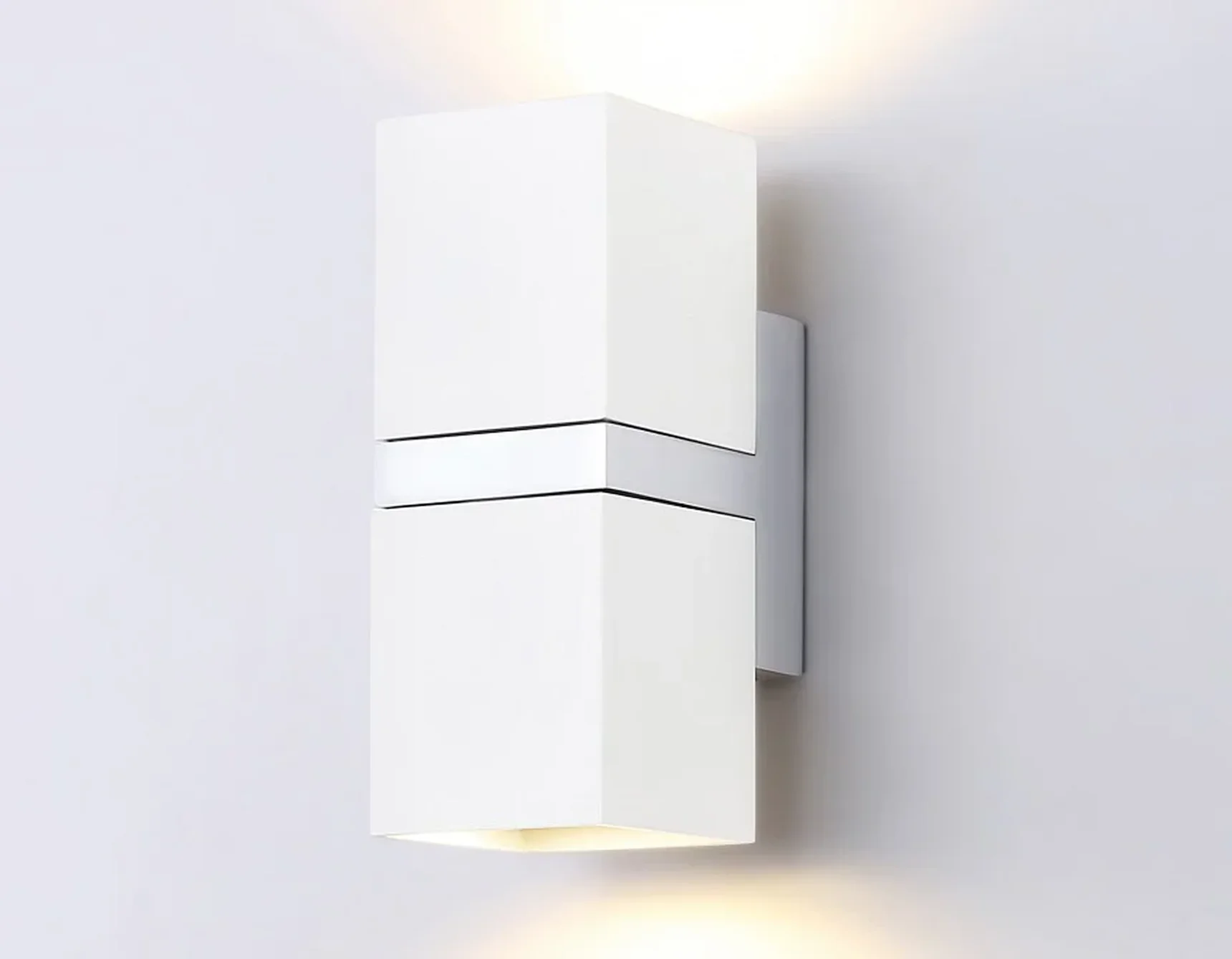 Настенный светильник FW245/2 WH/CH белый/хром GU10*2 max 12W 155*61*80