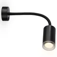 Светильник настенный с выключателем FW2470 BK черный GU10 max 12W D55*L100*H300