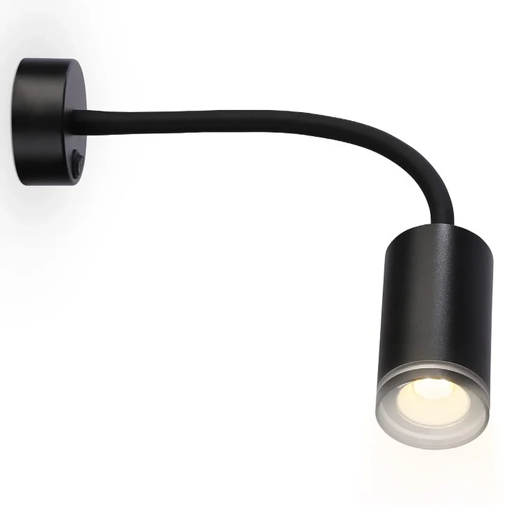 Светильник настенный с выключателем FW2470 BK черный GU10 max 12W D55*L100*H300