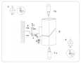 Светильник настенный FW2474 WH белый G9 max 40W 155*60*90