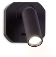 Настенный светодиодный светильник с выключателем FW283 SCF кофе песок LED 4200K 3W 66*66*65