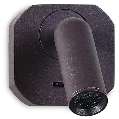 Настенный светодиодный светильник с выключателем FW283 SCF кофе песок LED 4200K 3W 66*66*65