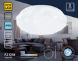 Потолочный светодиодный светильник FZ1018 WH белый 30W 6400K D380*55 (Без ПДУ)