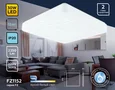 Потолочный светодиодный светильник FZ1152 WH белый 30W 6400K 370*370*85 (Без ПДУ)