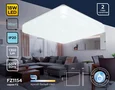Потолочный светодиодный светильник FZ1154 WH белый 18W 6400K 270*270*80 (Без ПДУ)