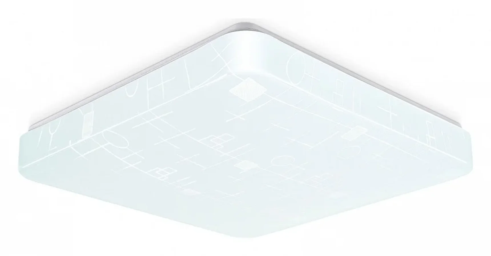Потолочный светодиодный светильник FZ1154 WH белый 18W 6400K 270*270*80 (Без ПДУ)