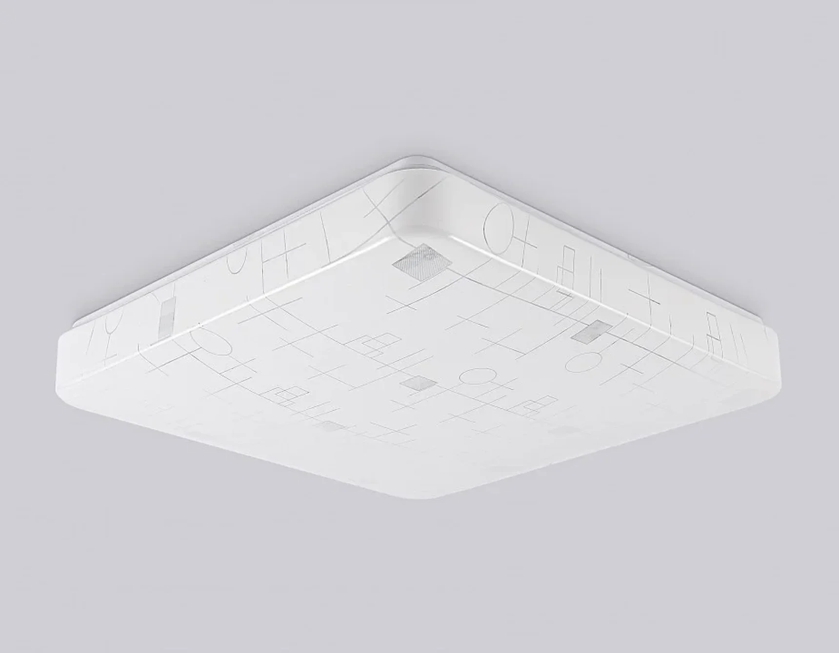 Потолочный светодиодный светильник FZ1156 WH белый 30W 6400K 370*370*85 (Без ПДУ)