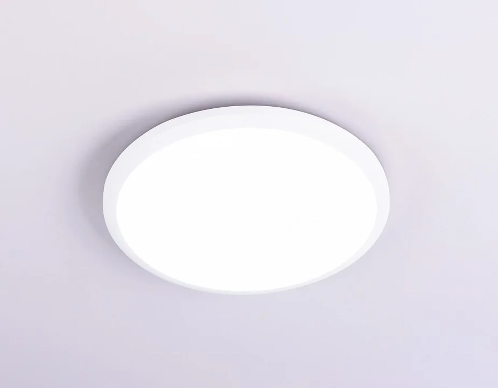 Потолочный светодиодный светильник FZ1230 WH белый IP44 22W 6400К D260*55 (Без ПДУ)