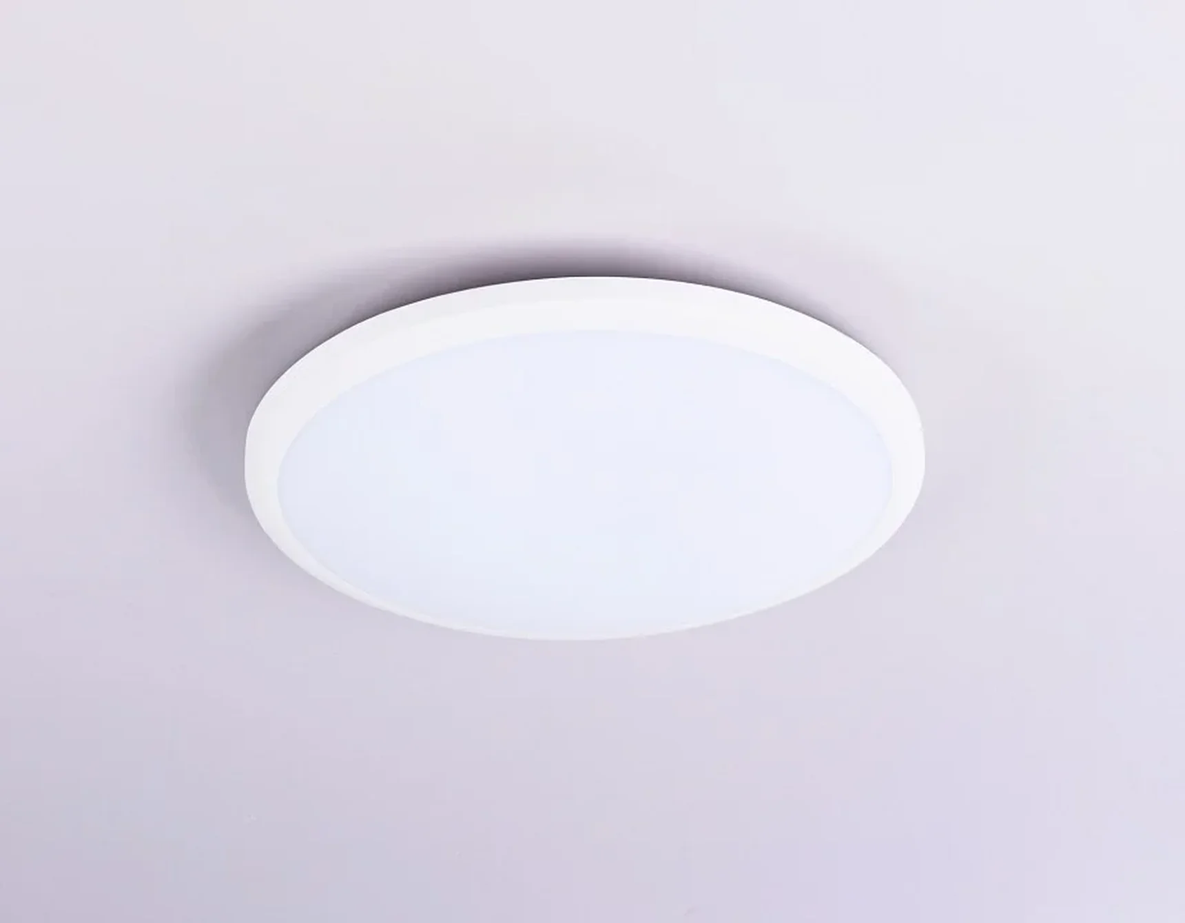 Потолочный светодиодный светильник FZ1230 WH белый IP44 22W 6400К D260*55 (Без ПДУ)