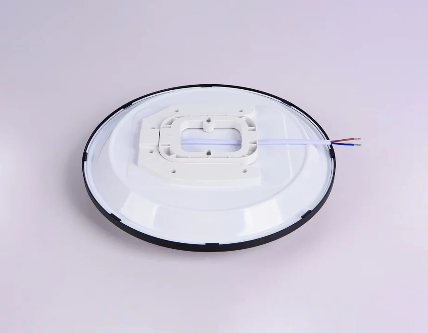 Потолочный светодиодный светильник FZ1233 BK черный IP44 22W 6400К D260*55 (Без ПДУ)