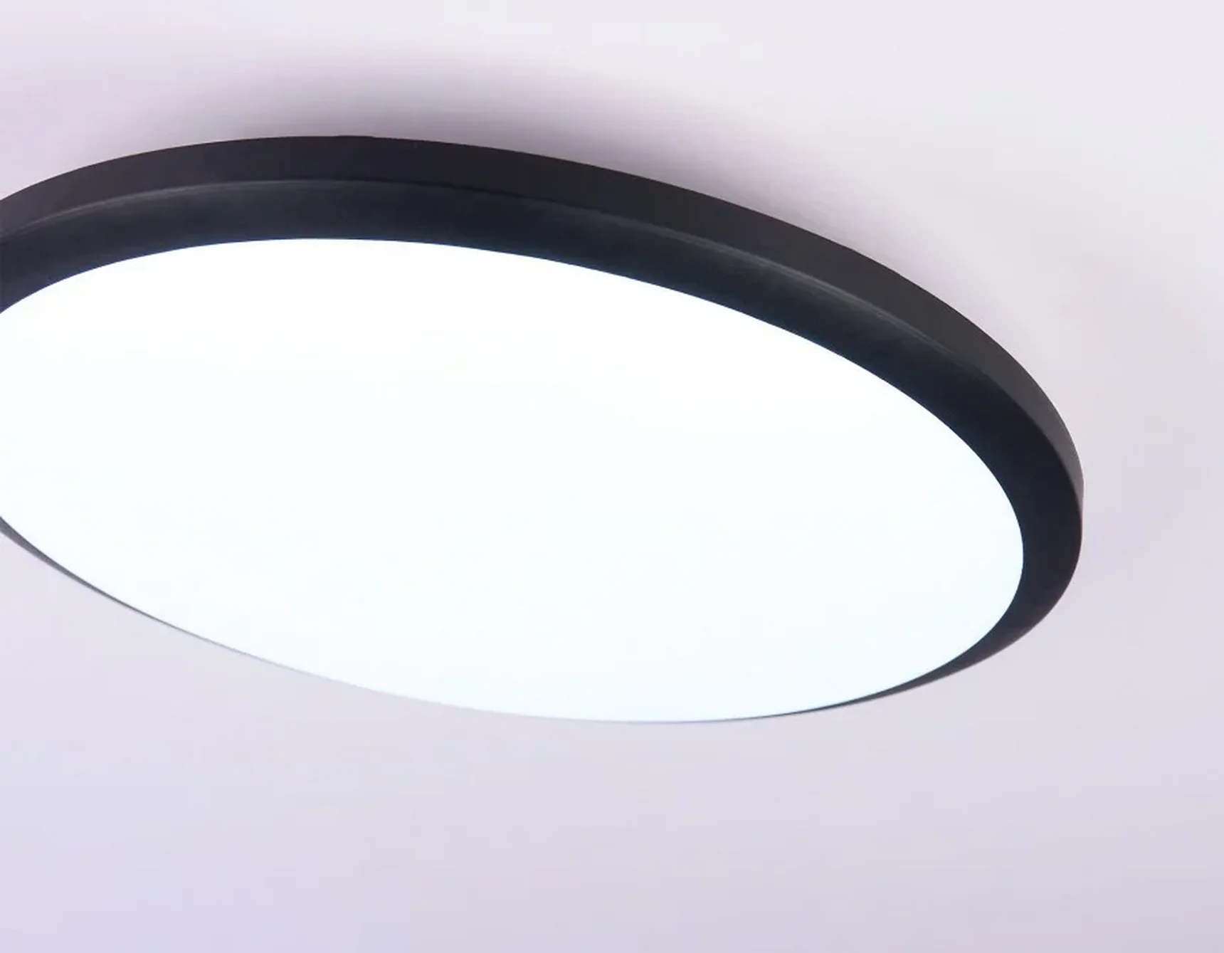 Потолочный светодиодный светильник FZ1233 BK черный IP44 22W 6400К D260*55 (Без ПДУ)