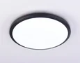Потолочный светодиодный светильник FZ1234 BK черный IP44 42W 6400К D370*55 (Без ПДУ)