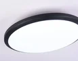 Потолочный светодиодный светильник FZ1234 BK черный IP44 42W 6400К D370*55 (Без ПДУ)