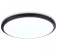 Потолочный светодиодный светильник FZ1234 BK черный IP44 42W 6400К D370*55 (Без ПДУ)