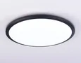 Потолочный светодиодный светильник FZ1235 BK черный IP44 48W 6400К D450*55 (Без ПДУ)