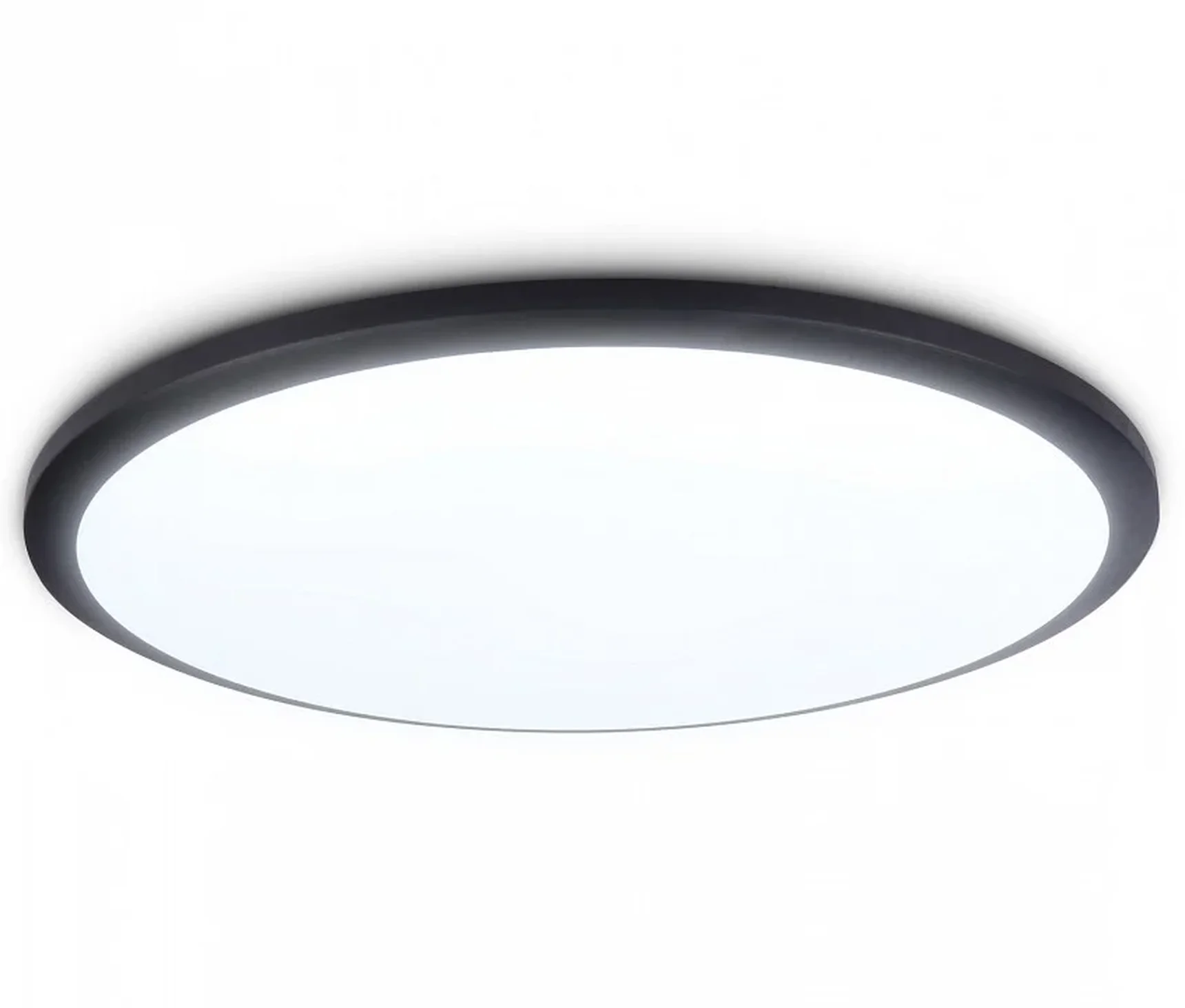 Потолочный светодиодный светильник FZ1235 BK черный IP44 48W 6400К D450*55 (Без ПДУ)