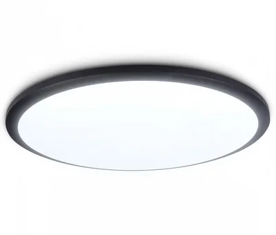 Потолочный светодиодный светильник FZ1235 BK черный IP44 48W 6400К D450*55 (Без ПДУ)