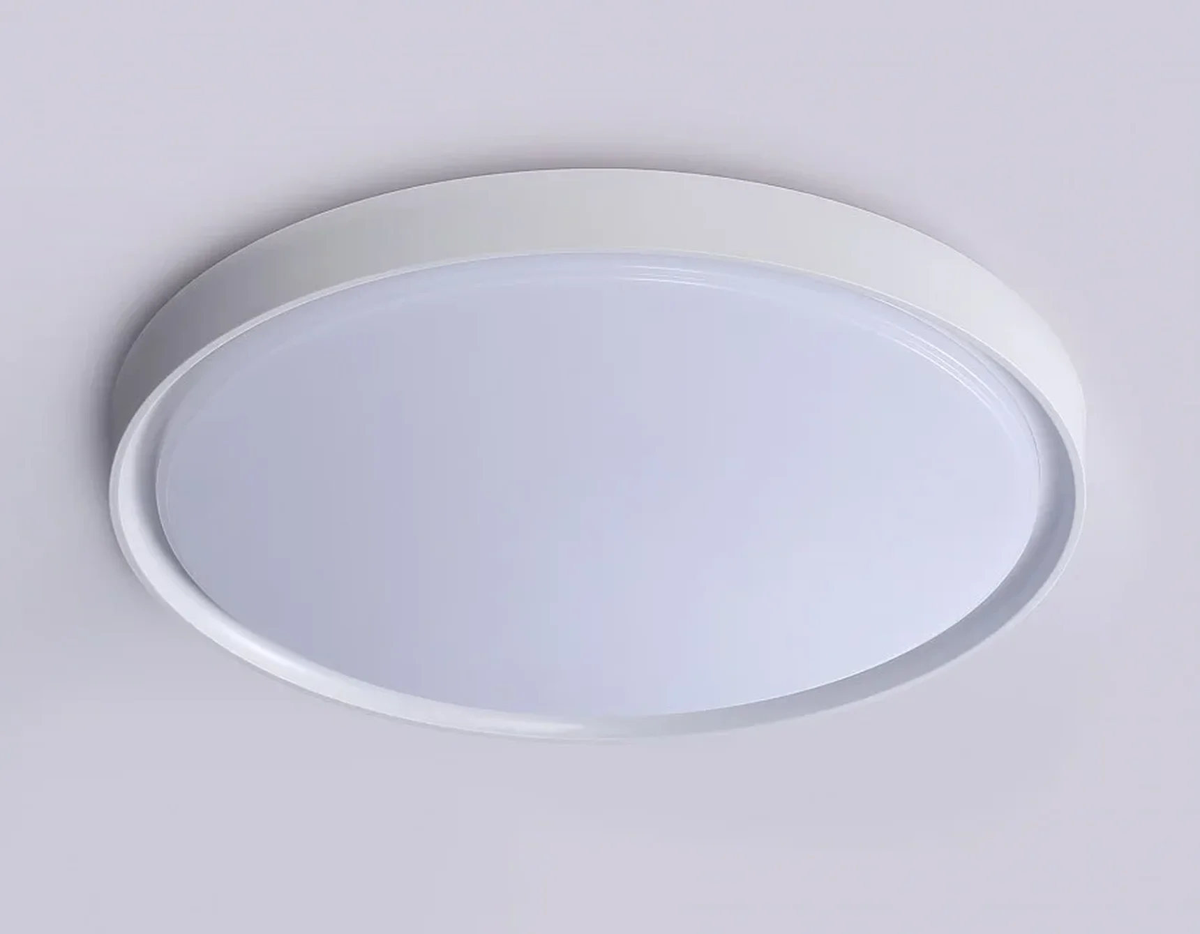 Потолочный светодиодный светильник с высокой степенью защиты IP54 FZ1246 WH белый IP54 12W 5000K D240*60 (Без ПДУ)