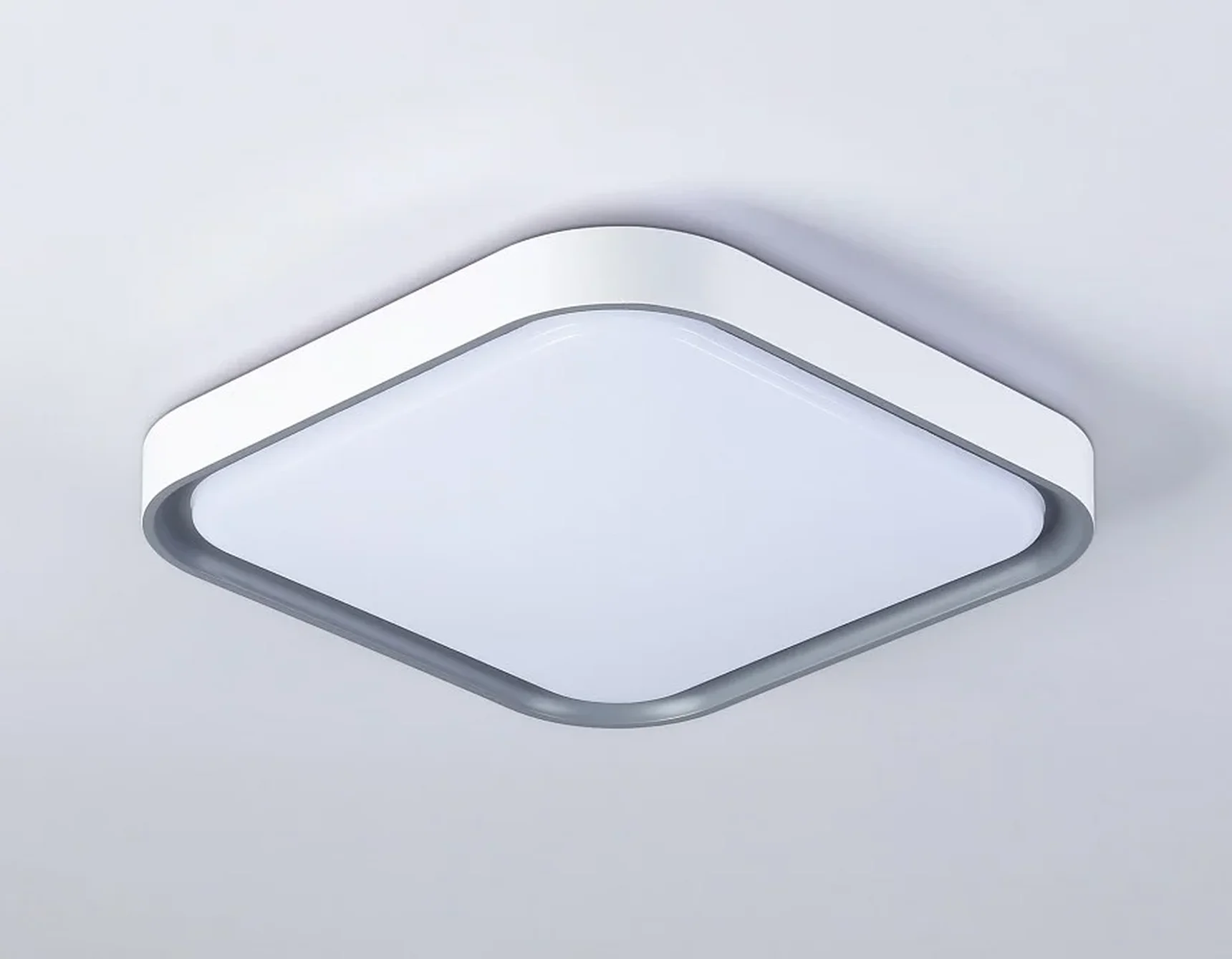 Потолочный светодиодный светильник FZ1250 WH/GR белый/серый 18W 5000K 250*250*60 (Без ПДУ)