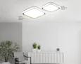 Потолочный светодиодный светильник FZ1253 WH/GD белый/золото 18W 5000K 250*250*60 (Без ПДУ)