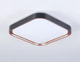 Потолочный светодиодный светильник FZ1265 BK/PGD черный/золото розовое 18W 5000K 250*250*60 (Без ПДУ)
