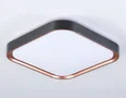 Потолочный светодиодный светильник FZ1271 BK/PGD черный/розовое золото 27W 5000K 350*350*60 (Без ПДУ)