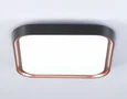 Потолочный светодиодный светильник FZ1271 BK/PGD черный/розовое золото 27W 5000K 350*350*60 (Без ПДУ)