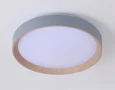 Потолочный светодиодный светильник с пультом FZ1320 GR/LWD серый/светлое дерево IP20 41W 3000-6400K D390*70 (ПДУ ИК)