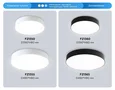 Светильник светодиодный потолочный с пультом FZ1365 BK черный IP20 60W 3000-6500K 490*80 (ПДУ ИК)