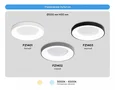Потолочный светодиодный светильник с пультом FZ1403 BK черный IP20 48W 3000K-6500K D500*50 (ПДУ ИК)